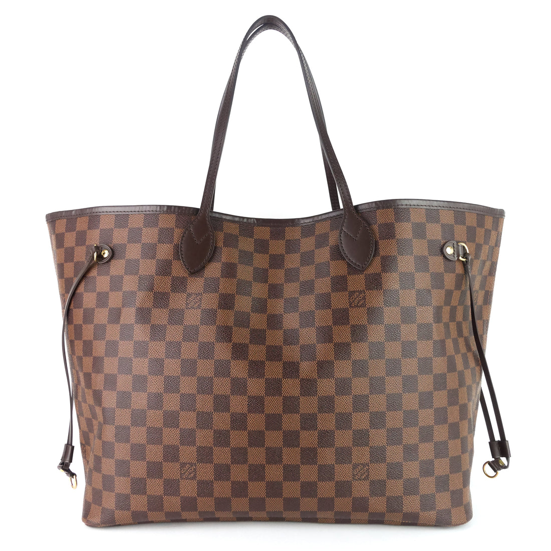 Louis Vuitto Neverfull GM with Pouch Damier Ebene Tote Bag