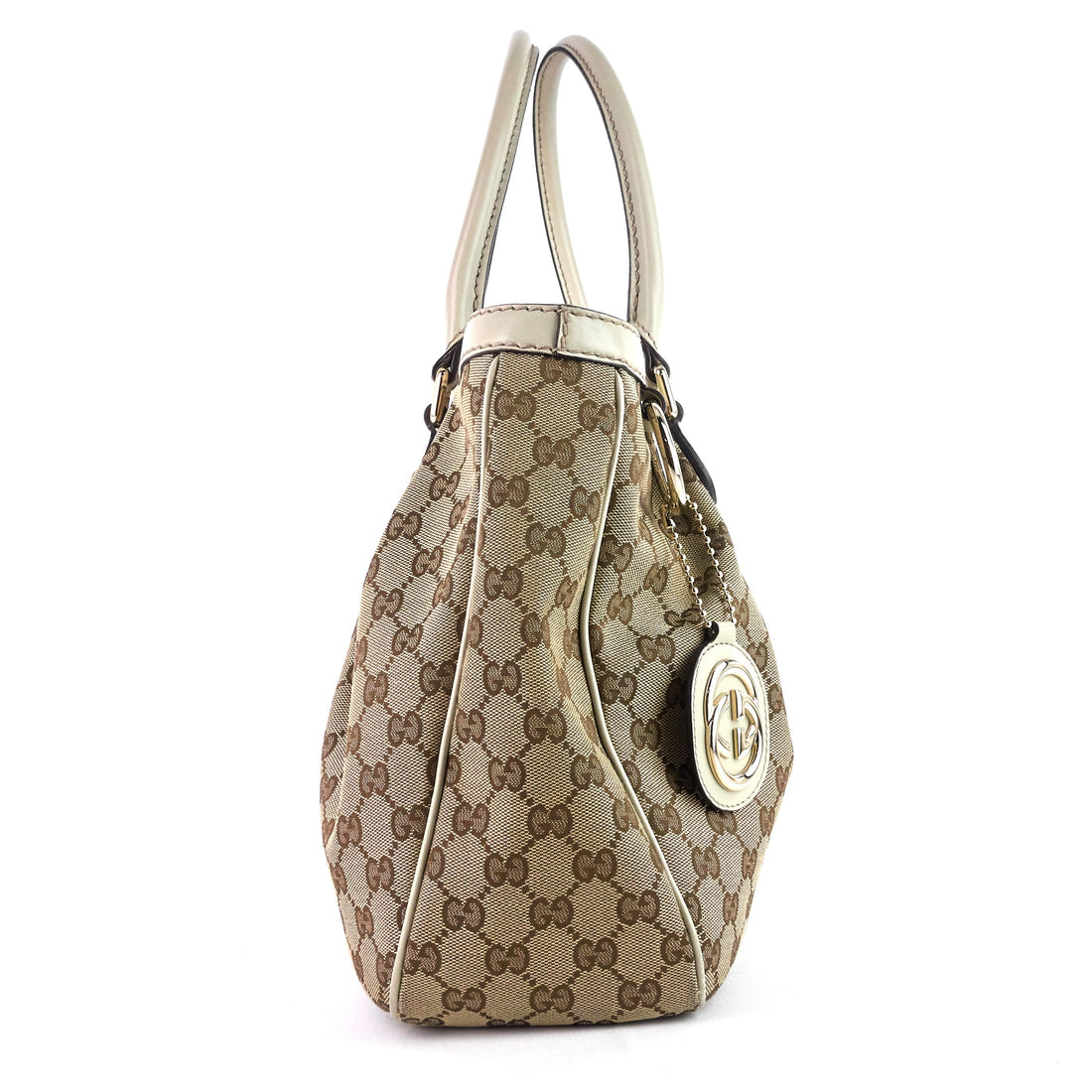Gucci Sukey CS Canvas Zipped Pocket Tote Bag