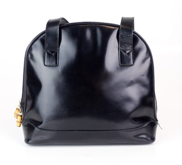 Gucci Patent Leather Front Flap Pocket Tote Bag
