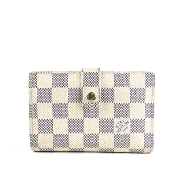 Louis Vuitto French Purse Damier Azur Canvas Wallet