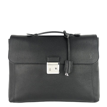 Louis Vuitto Serviette Dorian Taurillon Leather Briefcase Bag