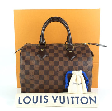 Louis Vuitto Speedy 25 Damier Ebene Canvas Bag