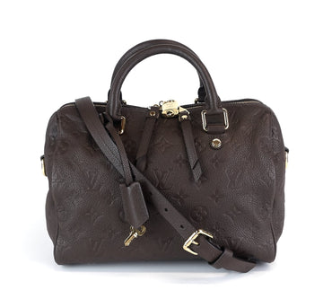 Louis Vuitto Speedy 25 Bandouliere Empreinte Monogram Leather Bag