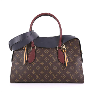 Louis Vuitto Tuileries Monogram Canvas Three-Tone Leather Bag