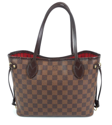 Louis Vuitto Neverfull PM Damier Ebene Canvas Bag