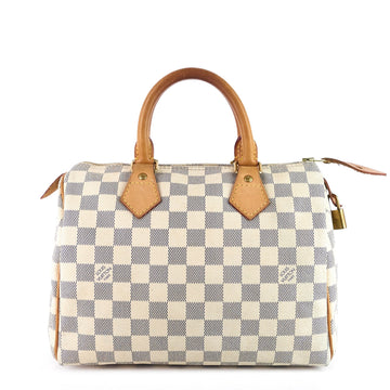 Louis Vuitto Speedy 25 Damier Azur Canvas Bag