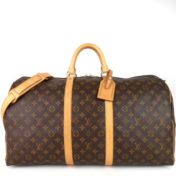 Louis Vuitto Keepall Bandouliere 55 Monogram Canvas Bag