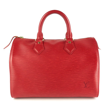 Louis Vuitto Speedy 25 Red Epi Leather Bag