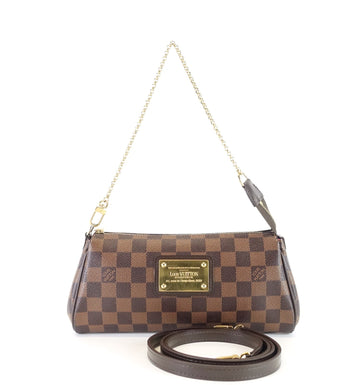 Louis Vuitto Eva Damier Ebene Canvas Crossbody Bag