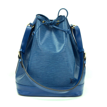 Louis Vuitto Noe Blue Epi Leather Large Shoulder Bag