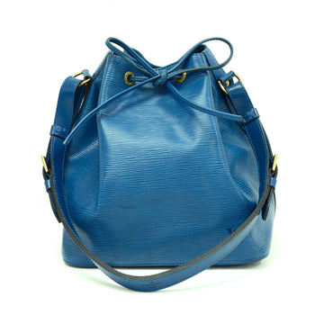 Louis Vuitto Petit Noe Blue Epi Leather Bag