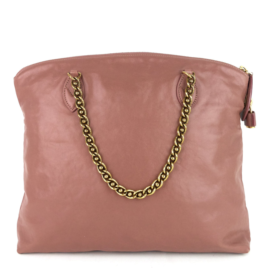 Louis Vuitto Cuir Boudoir Lockit Leather Chain Tote Bag