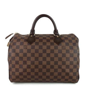 Louis Vuitto Speedy 30 Damier Ebene Canvas Bag