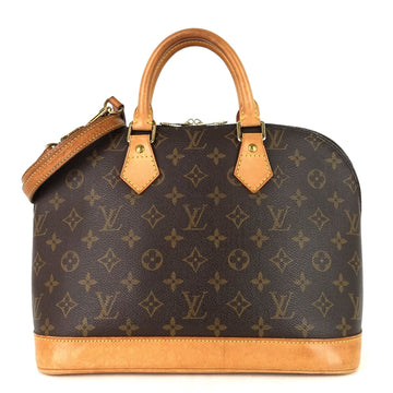 Louis Vuitto Alma Monogram Canvas Handbag with Strap
