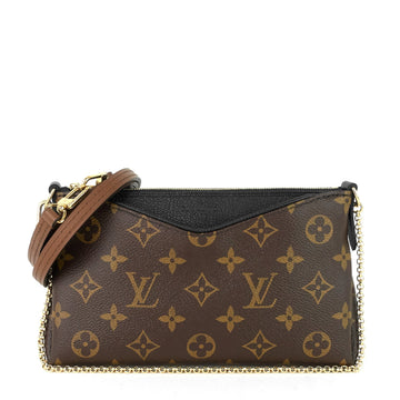 Louis Vuitto Pallas Monogram Canvas Clutch Bag