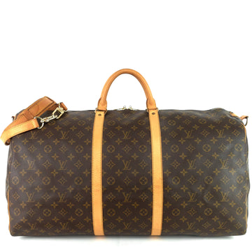 Louis Vuitto Keepall 60 Bandouliere Monogram Canvas Bag