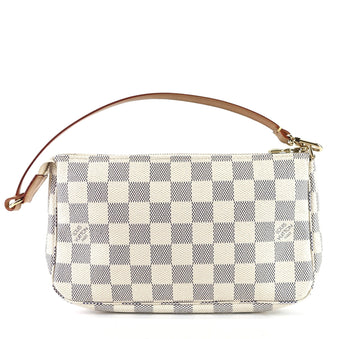 Louis Vuitto Pochette Accessoires Damier Azur Canvas Bag
