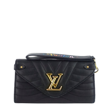 Louis Vuitto New Wave Calfskin Leather Long Wallet