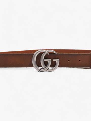 Gucci CS Marmont Thin Belt Tan Leather 90cm 36"
