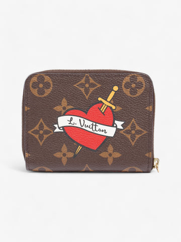 Louis Vuitton Travel Stickers Zippy Coin Purse Monogram / Blue / Red Coated Canvas
