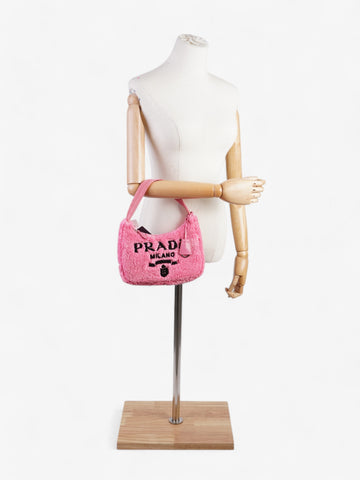 Prada Re-Edition 2000 Pink / Black Fabric Mini
