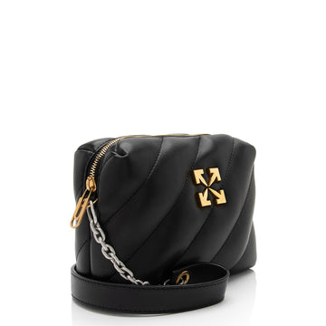Off-White Quilted Leather Jackhammer Camera Bag