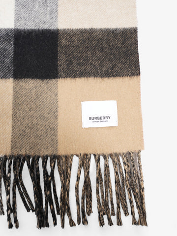 Burberry Reversible Scarf House Check / Brown Cashmere