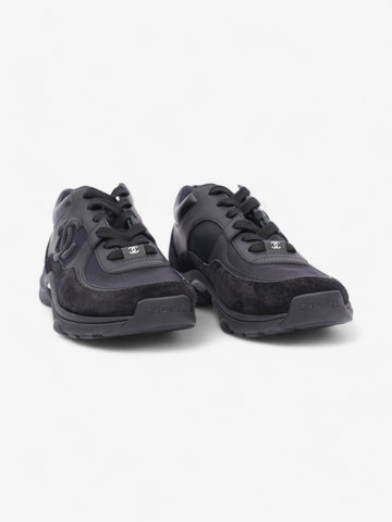 Chanel CC Logo Black Suede EU 37 UK 4