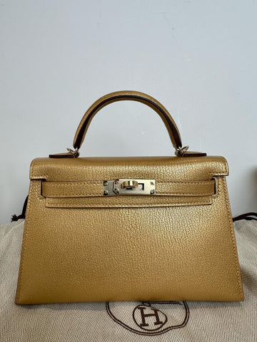 Hermes Kelly Sellier 20 Dore Chevre Chamkilight Permabrass Hardware For JJ  Payment 4 Final Payment