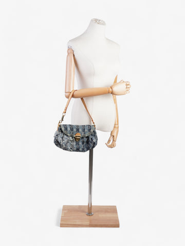 Louis Vuitton Pleaty Raye Monogram Denim Denim Mini