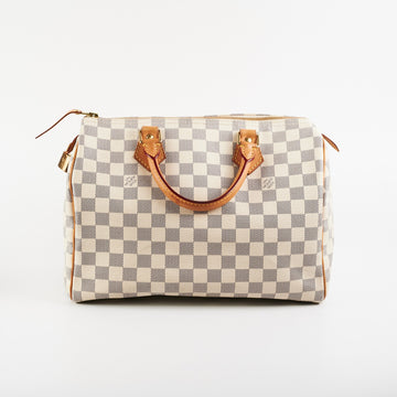 Louis Vuitton Speedy 30 Bandoliere Damier Azur