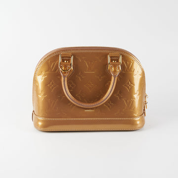 Louis Vuitton Vernis Alma BB Gold