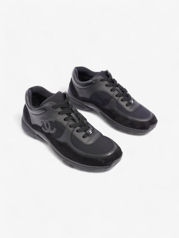 Chanel CC Logo Sneakers Black Suede EU 41 UK 7