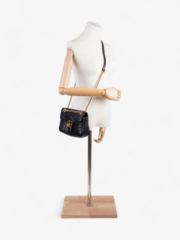Gucci CS Marmont Black Matelasse Leather Small
