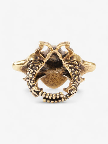 Gucci CS Bee Ring Antique Gold / Pearl Base Metal 13 (Circumference - 53mm)