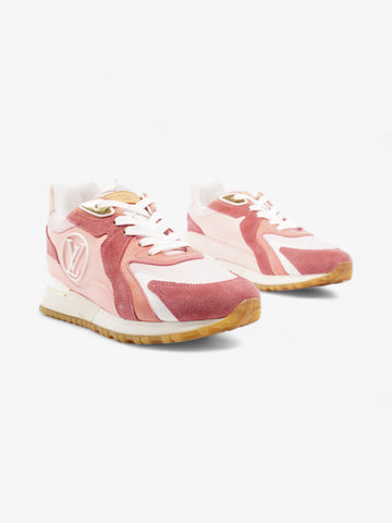 Louis Vuitton Run Away Pink / White Suede EU 38 UK 5