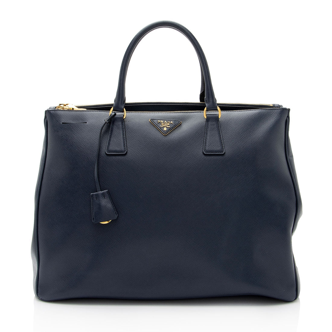 Prada Saffiano Lux Double Zip Large Tote (SHF-sygS6q)