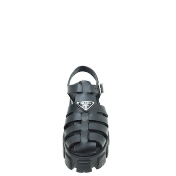 Prada Black Foam Rubber Sandal 38