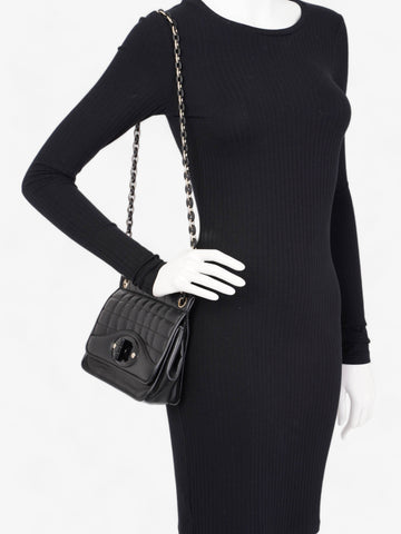 Chanel Chain Flap Black Leather