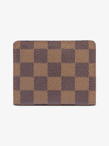 Louis Vuitton Ludlow Coin Case Wallet Damier Ebene / Gold Coated Canvas