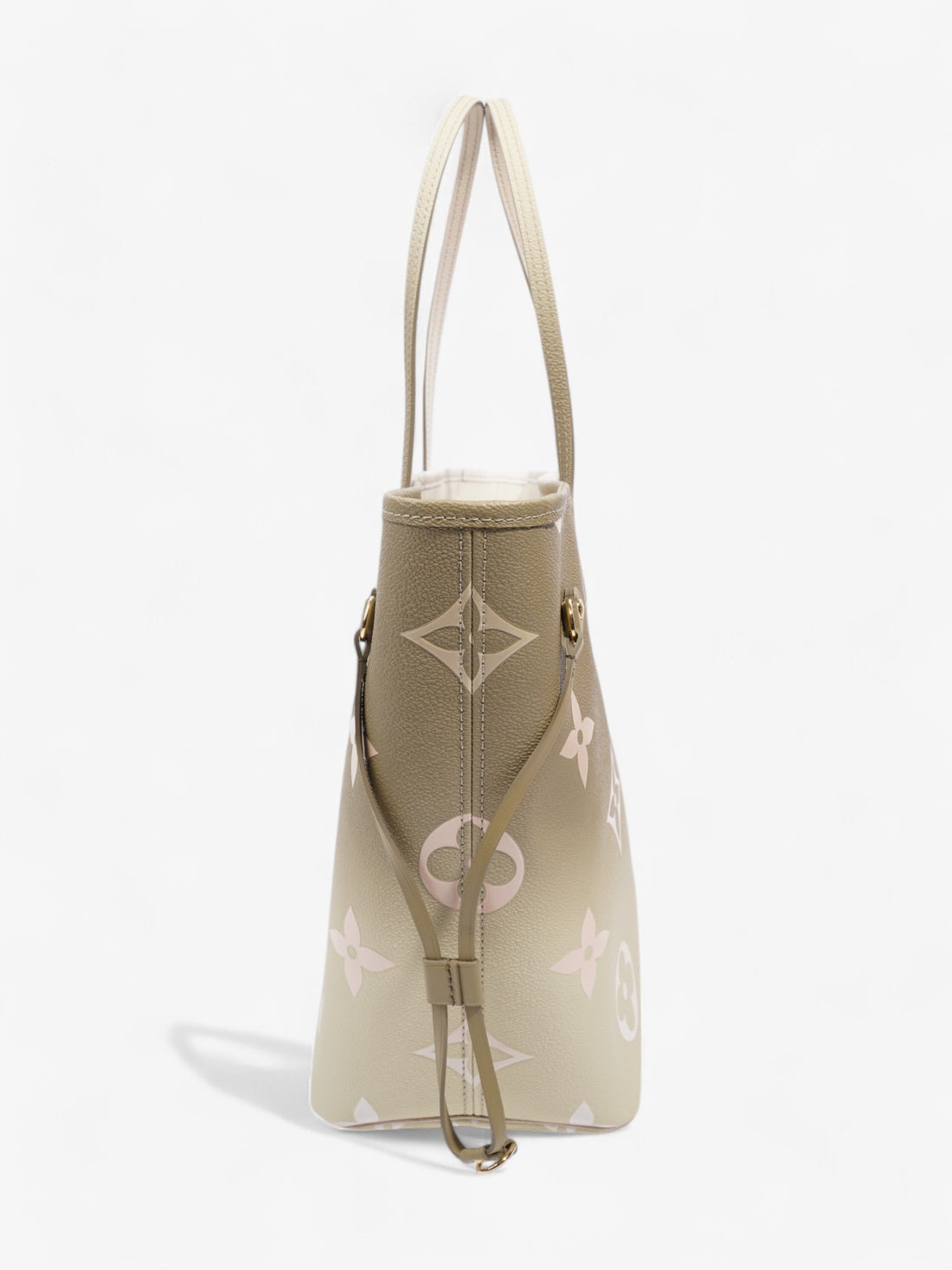 Louis Vuitton Neverfull Spring In The City Khaki / White / Beige Coated Canvas MM