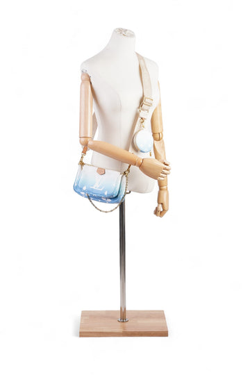 Louis Vuitton By The Pool Multi Pochette Accessoires Blue Gradient Monogram Coated Canvas