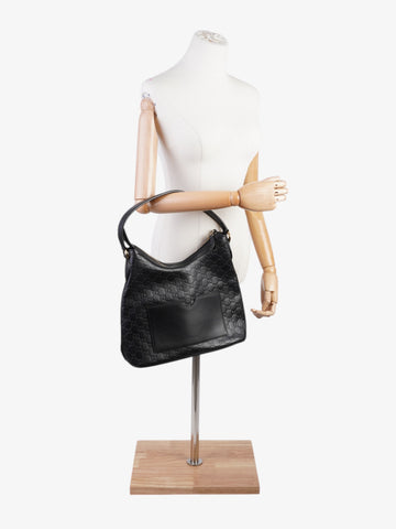 Gucci CS Hobo Black Leather