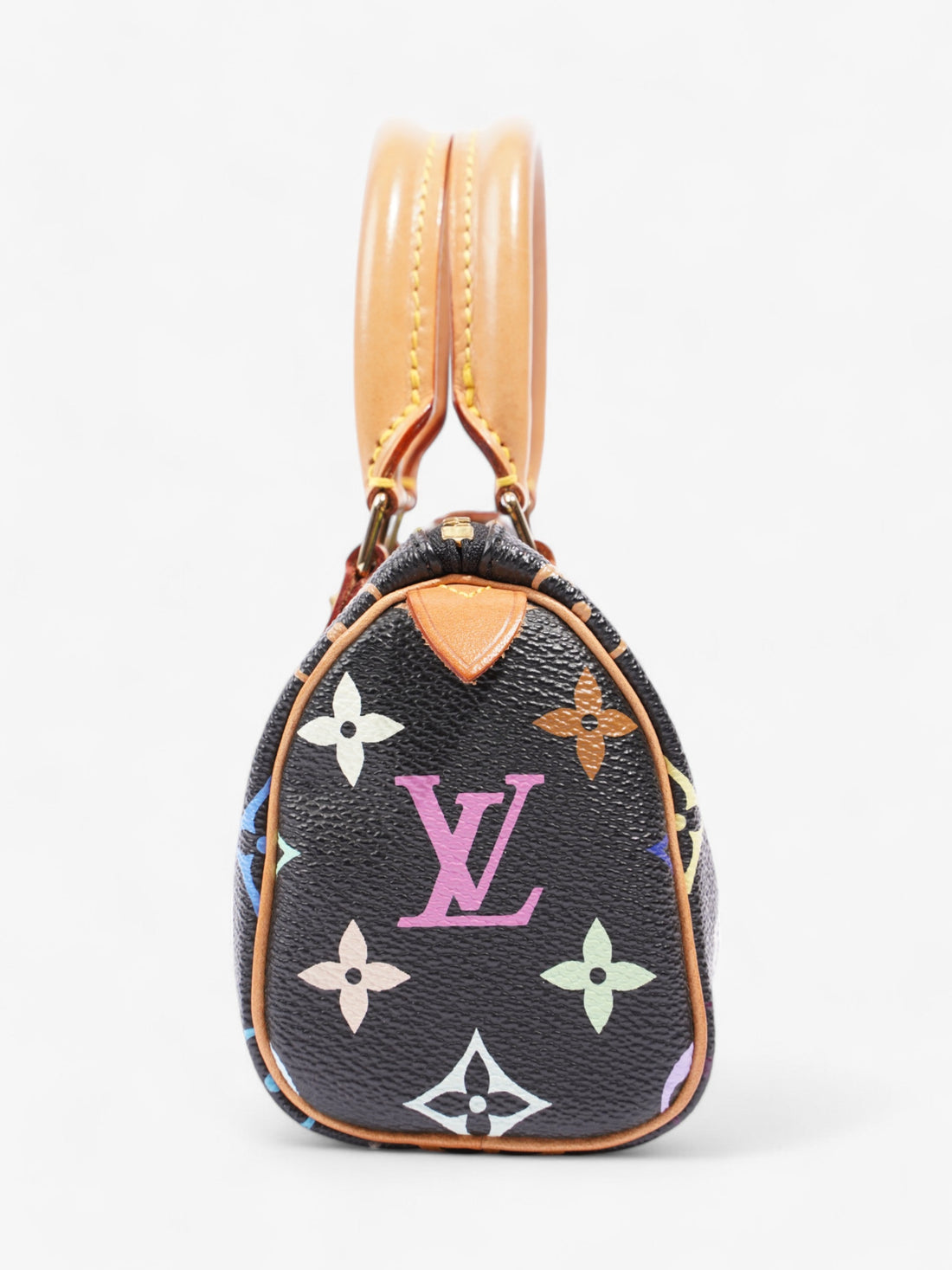 Louis Vuitton x Takashi Murakami Speedy Black / Monogram Multicolour Coated Canvas Nano