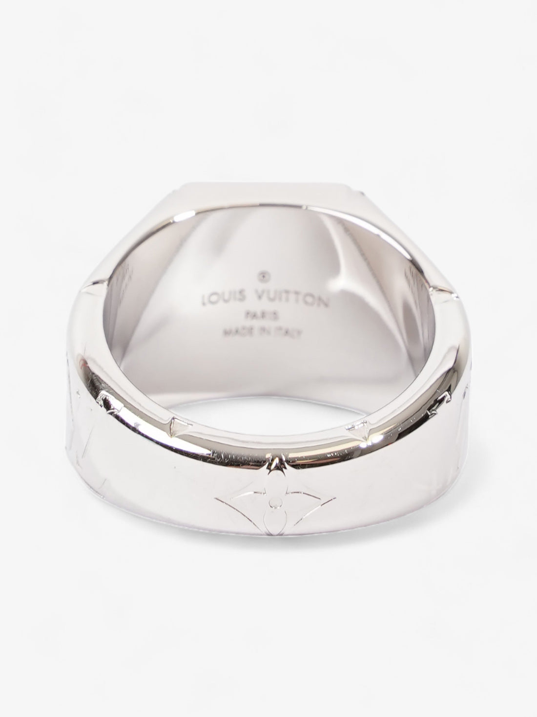 Louis Vuitton Signet Ring Silver Base Metal L