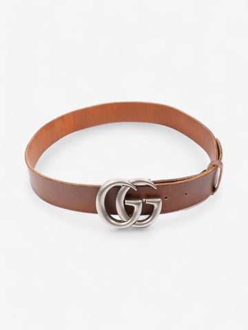Gucci CS Marmont Wide Belt Brown Leather 85cm / 34"