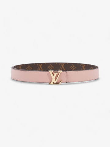 Louis Vuitton LV Initiales Reversible Belt Pink / Monogram Coated Canvas 80cm / 32"