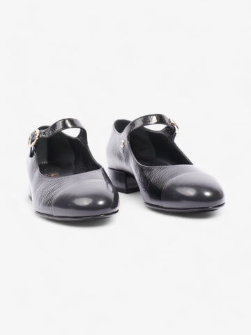 Chanel Chanel Mary Jane Pumps Black / Gold Leather EU 36.5 UK 3.5