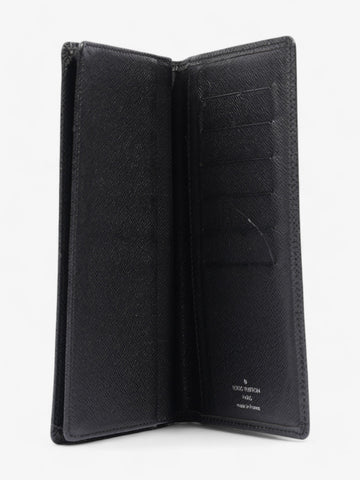 Louis Vuitton Porte Cartes Wallet Black Taiga Leather