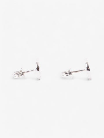 Gucci CS Marmont Stud Earrings White White Gold